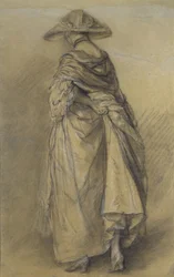 Studie einer Frau, von hinten gesehen